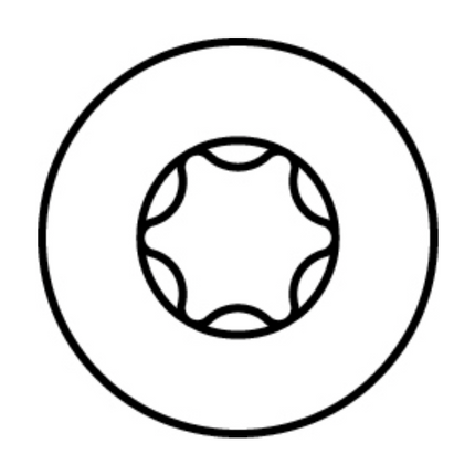 HECO MULTI MONTI plus F Vis d'ancrage 6,0x100mm, Vis à béton, Tête fraisée, T-Drive, Zinguée bleue, A2K, 50 pcs. (48503)