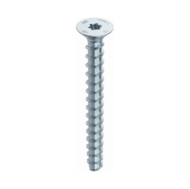 HECO MULTI MONTI plus F Schraubanker 6,0 x 140 mm 50 Stück ( 48507 ) Betonschraube, Senkkopf, T-Drive, verzinkt blau, A2K - Toolbrothers