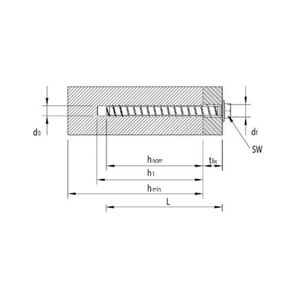 Vis d'ancrage HECO MULTI MONTI plus SS 10,0 x 60 mm 100 pièces (4x 48439) vis à béton à tête hexagonale avec rondelle pressée revêtement HP