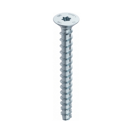 HECO MULTI MONTI plus F Screw Anchor, 6.0 x 40mm, Concrete screw, Countersunk head, Blue zinc-plated, A2K, 200 pcs. (2x 49860)