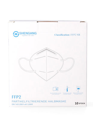 Shengang 50x FFP2 Maske CE zertifiziert Apotheken konform Mund Atem Nasen Schutz 5-Lagig ISO9001:2015 / EN149 2001 A1:2009 - Toolbrothers