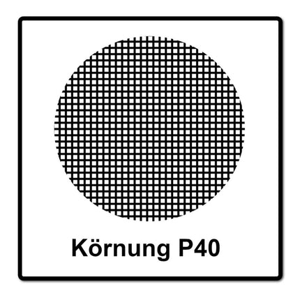 Mirka BASECUT Schleifscheiben 150 mm P40 50 Stk. ( 2261105040 ) Grip 15 Loch