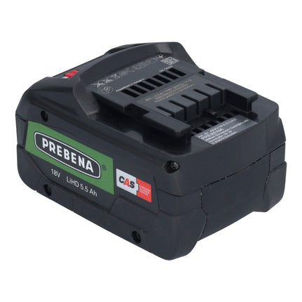 Prebena AKKU18-5,5-LIHD Batterie 18 V 5,5 Ah / 5500 mAh LiHD Li-Ion CAS avec indicateur de charge