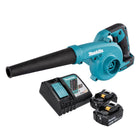 Akumulatorowa dmuchawa do liści Makita DUB 185 RF 18 V + 2x akumulator 3,0 Ah + ładowarka