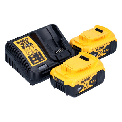 DeWalt DCK 266 P2T 18 V Cordless Combo Pack: 1x DCD 796 Hammer Drill Driver + 1x DCF 887 Impact Driver + 2x Batteries 5.0 Ah + Charger + TSTAK