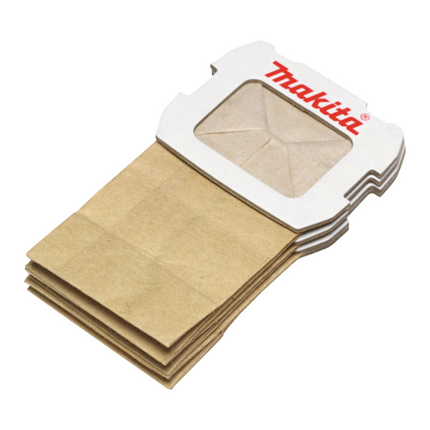 Makita Sac à poussière en papier - 5 pièces (194746-9) pour ponceuse excentrique BO 5031 / BO 5041 / DBO 180 et ponceuse orbitale BO 3711 / BO 4555 / BO 4565