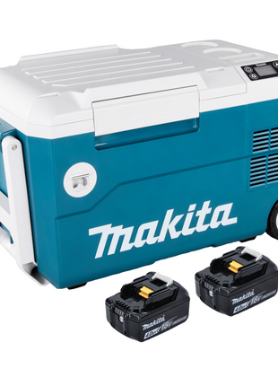 Makita DCW 180 M Raffreddatore e scaldavivande a batteria 36 V ( 2x 18 V ) 20 L + 2x batteria 4,0 Ah - senza caricabatterie
