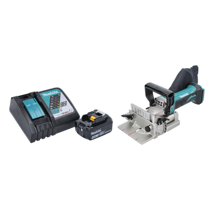 Makita DPJ 180 RM1 Akku Nutfräse 18 V 100 mm + 1x Akku 4,0 Ah + Ladegerät - Toolbrothers