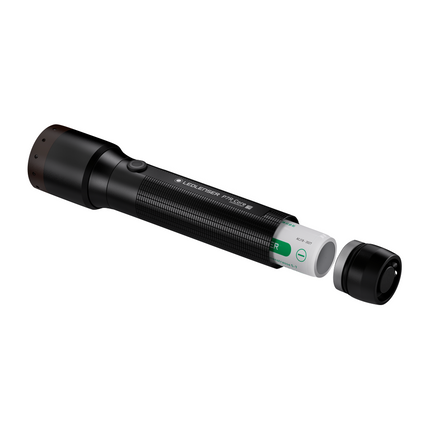 Ledlenser P7R Core LED Torcia elettrica 1400 lm, IP68, nera ( 502181 ) + 1x Batteria + 1x Cavo di alimentazione