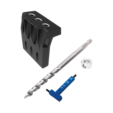 KREG Pocket Hole Jig 720 PRO Drilling Jig + Base Station + Micro Drilling Jig + Step Drill + Bit + Screw