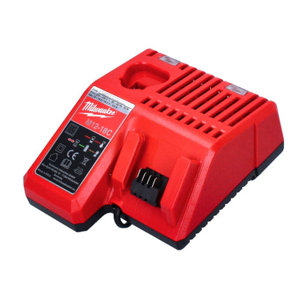 Kit de arranque de batería Milwaukee M18 B2 18 V 2x 2,0 Ah (2x 4932430062) + cargador M12-18C 12 - 18 V (4932352959)