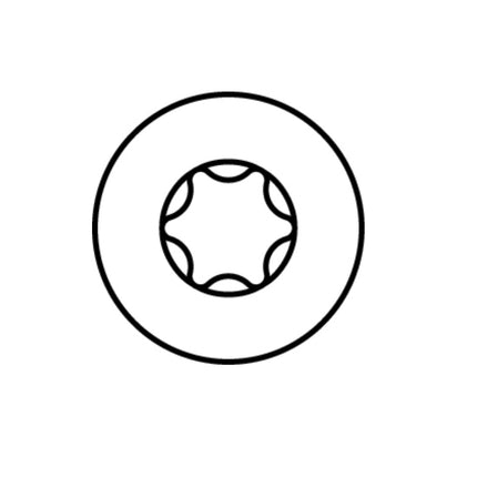 HECO TOPIX plus Vis à bois professionnelle 8,0 x 260mm, Filetage partiel, Tête ronde large , T-Drive, Zingué bleue, A3K - 200 pièces  (4x 61353)