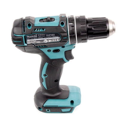 Makita DHP 482 Z Perceuse-visseuse à percussion sans fil 18 V 62 Nm + Jeu de forets 40 pièces - sans batterie, sans chargeur