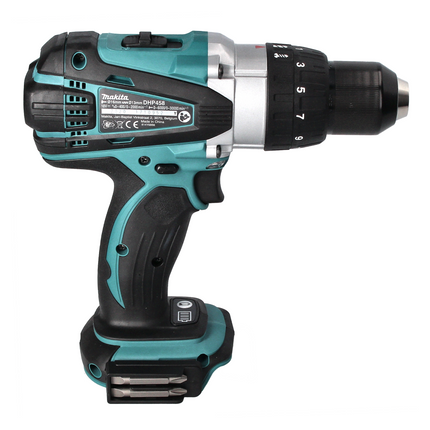 Makita DHP 458 Z Perceuse à percussion sans fil 18 V 91 Nm + Jeu d'embouts - 44 pièces - sans batterie, sans chargeur