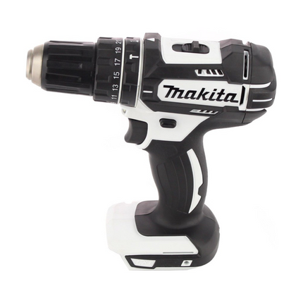 Makita DHP 482 RF1W Perceuse-visseuse à percussion sans fil 18 V 62 Nm + 1x Batterie 3,0 Ah + Chargeur + Jeu d'embouts - 44 pièces