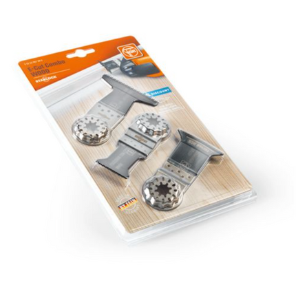 Fein E-Cut Combo Starlock Juego de hojas de sierra para madera 3 piezas (35222967080)