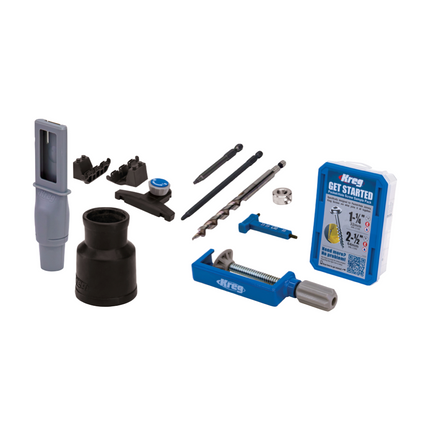 KREG Pocket-Hole Jig 720 PRO Drilling jig + Base station + Step drill + Drill + Screw (KPHJ720PRO)