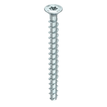 HECO MULTI MONTI plus F Schraubanker 5,0 x 40 mm 200 Stück ( 54265 ) Betonschraube, Senkkopf, T-Drive, verzinkt blau, A2K - Toolbrothers