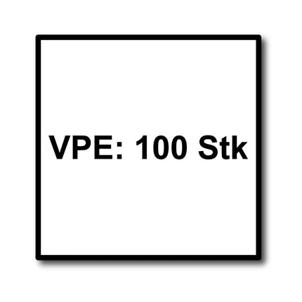 HECO MULTI MONTI plus F Screw Anchor, 7.5 x 120mm, Concrete screws, Countersunk head, T-Drive, Blue zinc-plated, A2K, 100 pcs. (2x 48519)