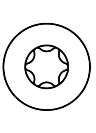 HECO MULTI MONTI plus F Vis d'ancrage, 7,5 x 120mm, Vis à béton, Tête fraisée, T-Drive, Zingué bleu, A2K, 200 pcs. (4x 48519)