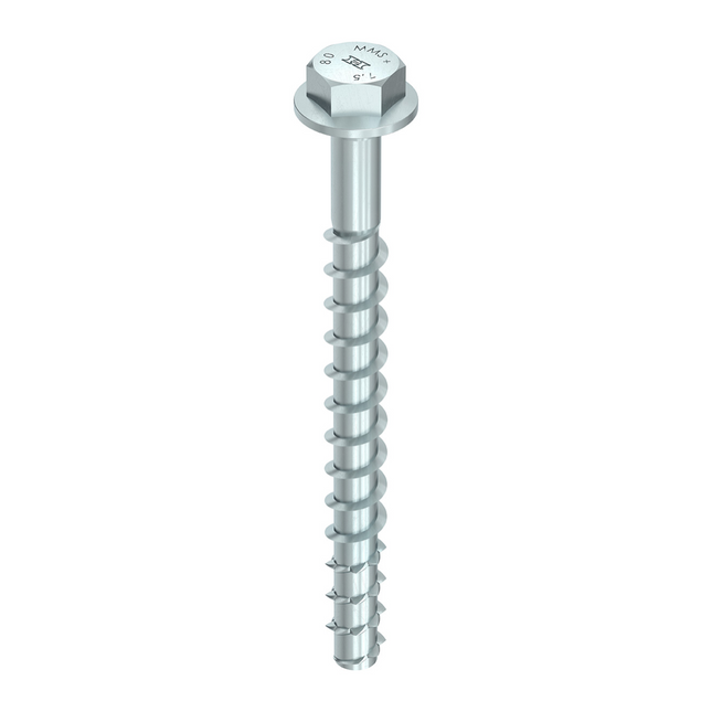 HECO MULTI MONTI plus SS Screw anchor 10.0 x 60mm Concrete screw, hexagon head, galvanised blue, A2K 50pcs. (2x 48399)