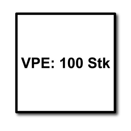 HECO TOPIX plus tornillos profesionales para construcción en madera 8,0 x 120 mm 100 piezas (2x 61270) tornillo para madera totalmente roscado, cabeza con arandela, accionamiento en T, galvanizado azul, A3K