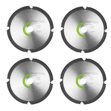 Hoja de sierra circular de diamante Festool Abrasive Materials 4x DIA 160 x 1,8 x 20 mm F4 (4x 205558) para sierras de inmersión TS 55 F y TSC 55 K