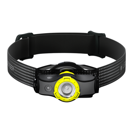 Ledlenser MH5 LED Lampada frontale 400 lm IPX4 nera / gialla ( 502144 ) + 1x Batteria + 1x Cavo di carica