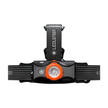 Ledlenser MH7 LED Lampada frontale 600 lm IPX4 nera / arancione ( 502153 ) + 1x Batteria + 1x Cavo di carica
