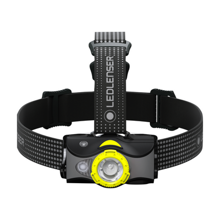 Ledlenser MH7 LED Lampada frontale 600 lm IPX4 nera / gialla ( 502154 ) + 1x Batteria + 1x Cavo di carica