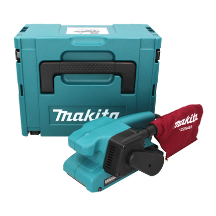 Makita 9911 J Levigatrice a nastro 650 Watt 76 mm + Valigetta Makpac