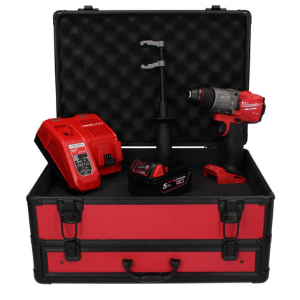 Taladro percutor inalámbrico Milwaukee M18 FPD2-501FC TX 18 V 135 Nm + 1x batería 5,0 Ah + cargador + maletín TX