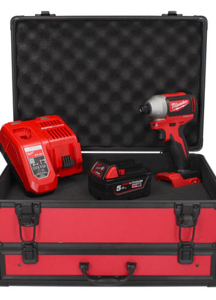 Milwaukee M18 BLID2-501FC TX Akku Schlagschrauber 18 V 180 Nm 1/4" Brushless + 1x Akku 5,0 Ah + Ladegerät + TX Koffer