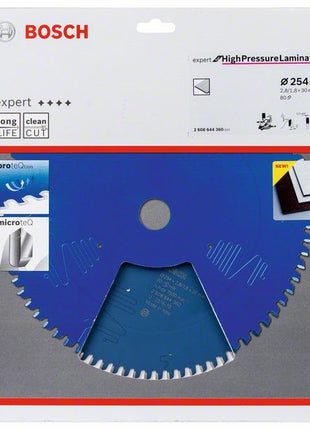 Bosch Expert for High Pressure Laminate Kreissägeblatt ( 2608644360 ) 254 x 30 x 2,8 mm 80 Zähne - Toolbrothers