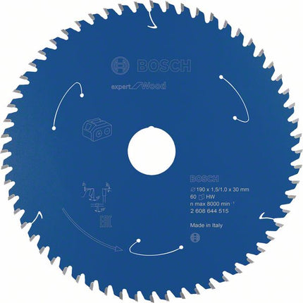 Bosch Kreissägeblatt Expert for Wood 190 x 1,0 x 30 mm 60 Zähne für Holz ( 2608644515 ) - Toolbrothers