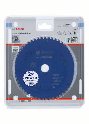 Bosch Kreissägeblatt Expert for Aluminium 165 x 1,3 x 20 mm 54 Zähne ( 2608644539 ) - Toolbrothers