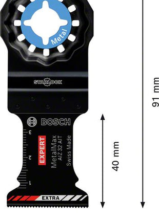 Bosch EXPERT AIZ 32 AIT Lames de scie plongeante en métal Starlock 32 x 40 mm - 5 pièces