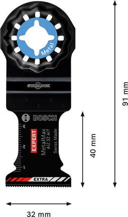 Hoja de sierra de inmersión Bosch EXPERT AIZ 32 AIT Starlock 32 x 40 mm 10 piezas (2608900016) para metal duro MetalMax - sucesor de 2608664473
