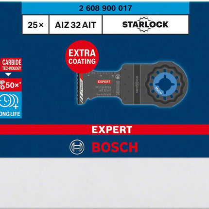 Bosch EXPERT AIZ 32 AIT Tauchsägeblatt Starlock 32 x 40 mm 25 Stk. ( 2608900017 ) für Metall Carbide MetalMax - Nachfolger von 2608662035 - Toolbrothers