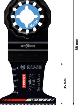 Hoja de sierra de inmersión Bosch EXPERT AIZ 45 AIT Starlock 45 x 40 mm 1 pieza (2608900018) para metal duro MetalMax - sucesor de 2608664348