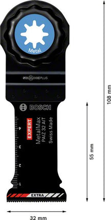 Hoja de sierra de inmersión Bosch EXPERT PAIZ 32 AIT Starlock Plus 32 x 50 mm 10 piezas (2608900020) para carburo metálico MetalMax - sucesor de 2608664495