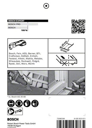 Hoja de sierra de inmersión Bosch EXPERT MultiMax AIZ 32 APIT Starlock 32 x 40 mm 1 pieza (2608900024) Carbide Multi Material - sucesor de 2608664214