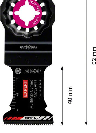 Hoja de sierra de inmersión Bosch EXPERT MultiMax AIZ 32 APIT Starlock 32 x 40 mm 1 pieza (2608900024) Carbide Multi Material - sucesor de 2608664214