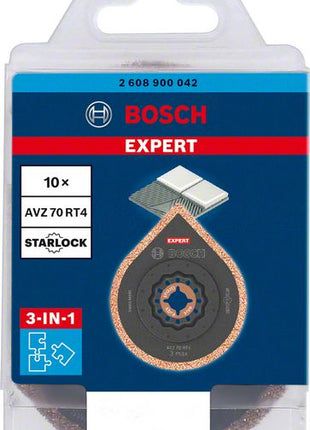 Bosch EXPERT 3 Max AVZ 70 RT4 mortar remover Starlock 87 x 70 mm 10 pcs. ( 2608900042 ) for mortar carbide - successor to 2608664490