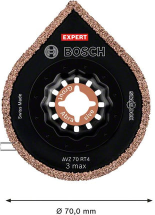 Bosch EXPERT 3 Max AVZ 70 RT4 mortar remover Starlock 87 x 70 mm 10 pcs. ( 2608900042 ) for mortar carbide - successor to 2608664490