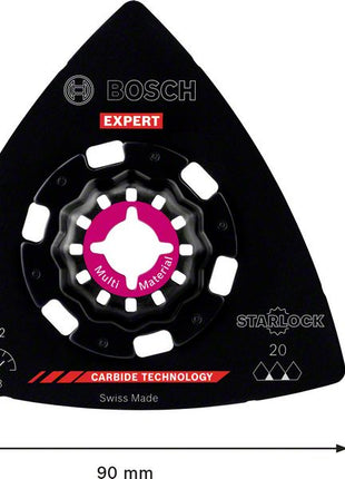 Bosch EXPERT AVZ 90 RT2 Schleifplatte Starlock 90 mm K20 10 Stk. ( 2608900046 ) Multimaterial Carbide - Nachfolger von 2608664352 - Toolbrothers