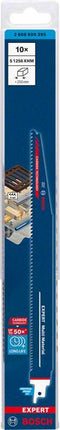 Bosch Expert S 1256 XHM Lames de scie sabre multi-matériaux 300 mm - 10 pièces (2608900395)