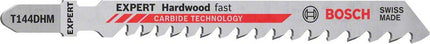 Bosch Expert T 144 DHM Hardwood Fast Jigsaw Blade Set 3 pcs. ( 2608900541 ) Carbide Technology