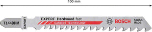 Zestaw brzeszczotów do wyrzynarki Bosch Expert T 144 DHM do szybkiego cięcia twardego drewna, 3 szt. ( 2608900541 ) Technologia węglikowa