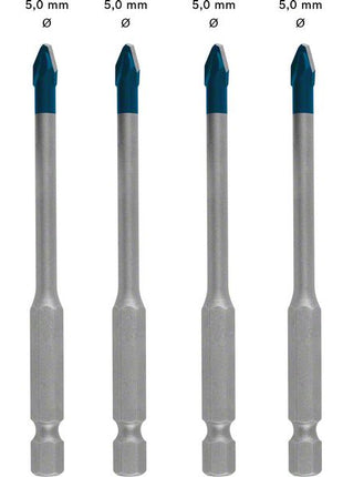 Bosch EXPERT HEX-9 HardCeramic Dachziegel Bohrer Set 5,0 x 90 mm 5 tlg. ( 2608900598 ) Carbide Technology - Toolbrothers